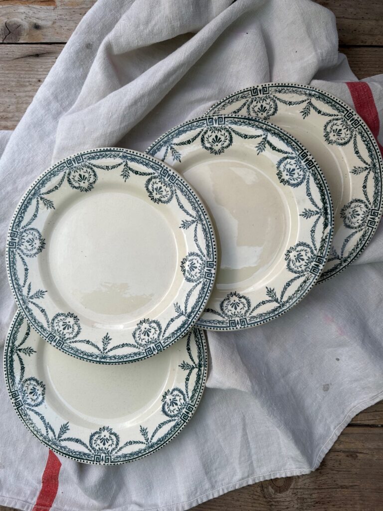 Set of 4 French Vintage Side Plates